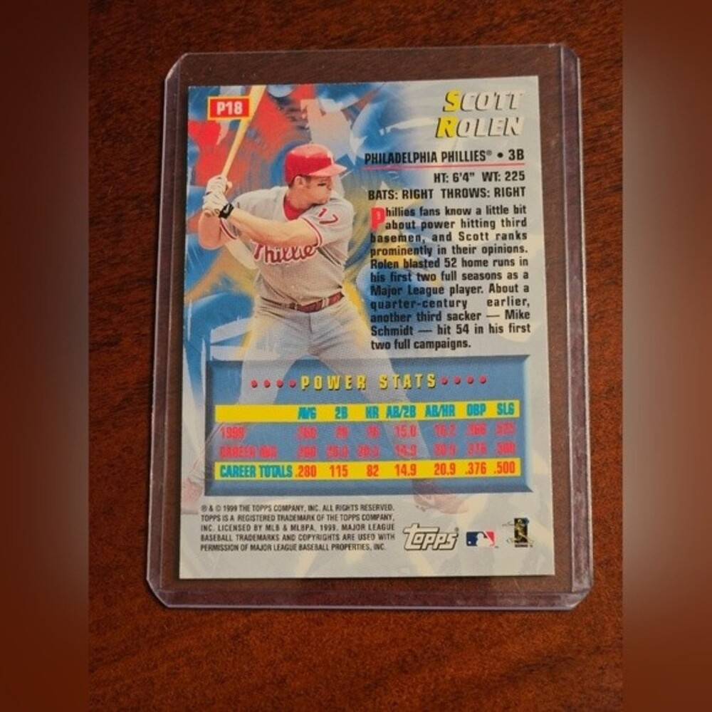#P18 Scott Rolen MLB Collectible Card - Picture 2 of 2